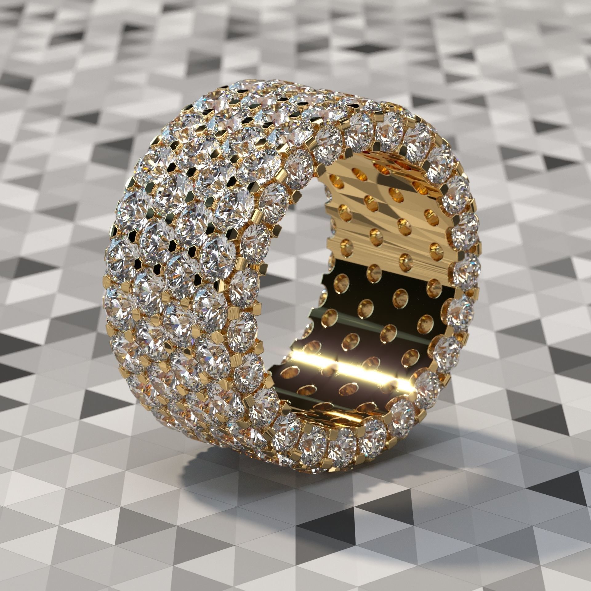 ANY SIZE Infinity Rings parametric modeling Program 3D print model_27