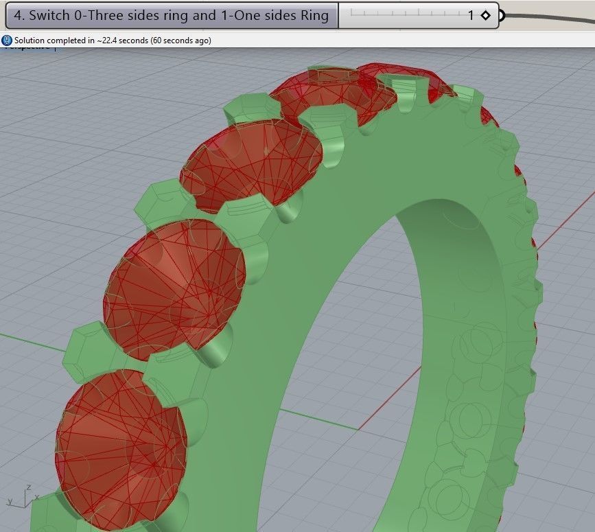 ANY SIZE Infinity Rings parametric modeling Program 3D print model_10