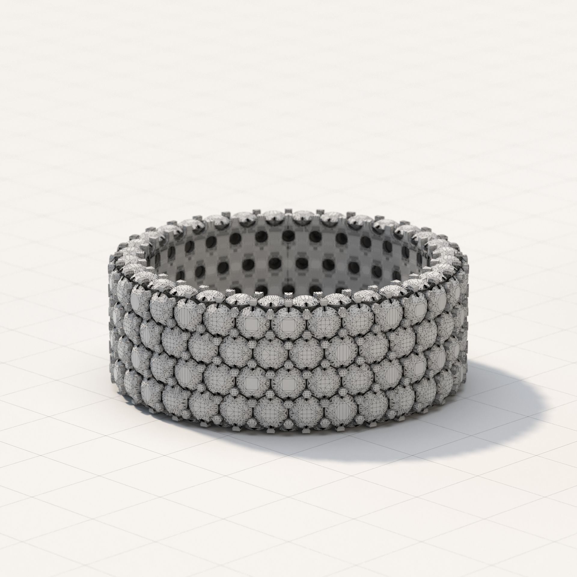 ANY SIZE Infinity Rings parametric modeling Program 3D print model_22
