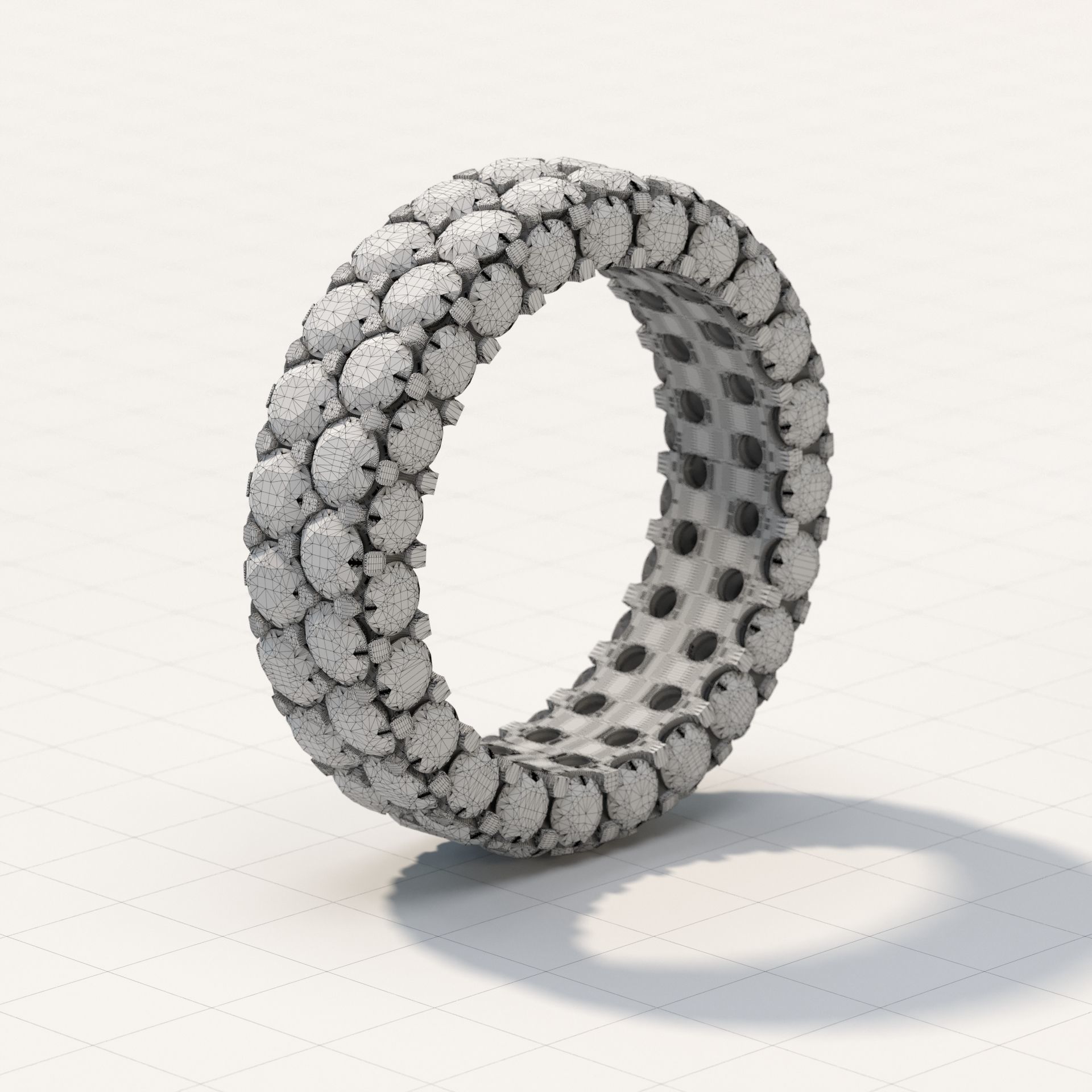 ANY SIZE Infinity Rings parametric modeling Program 3D print model_29