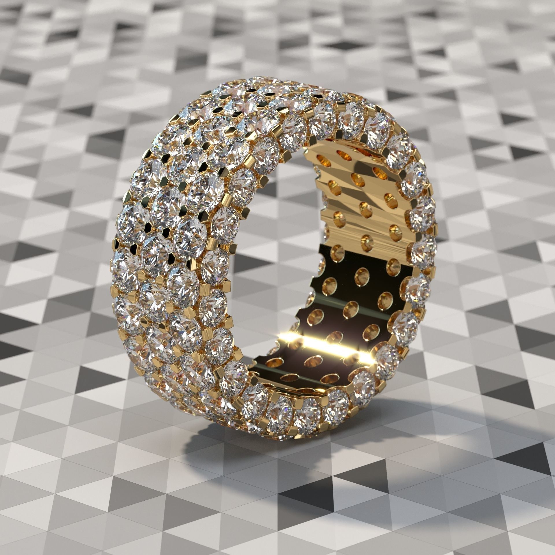 ANY SIZE Infinity Rings parametric modeling Program 3D print model_26