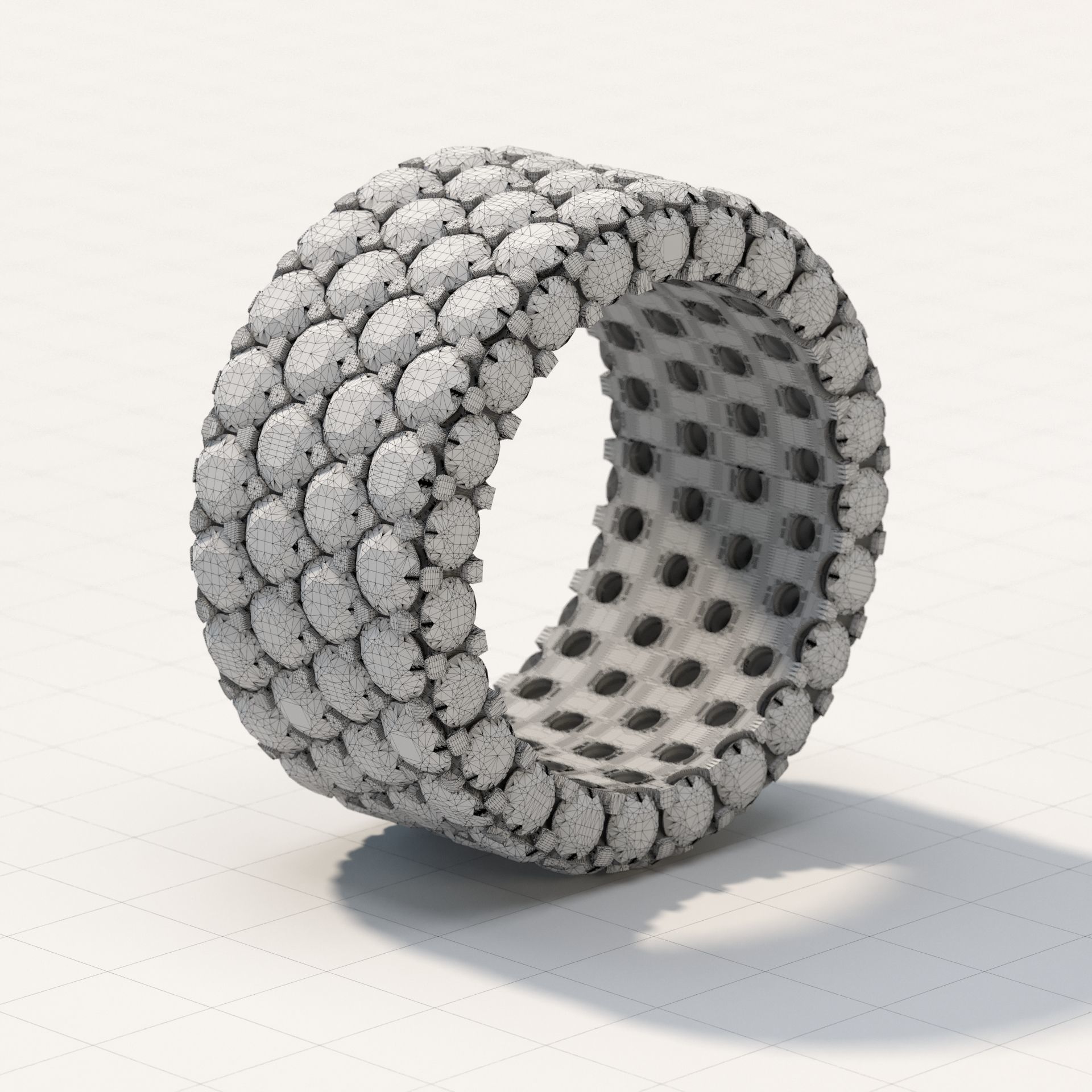 ANY SIZE Infinity Rings parametric modeling Program 3D print model_31