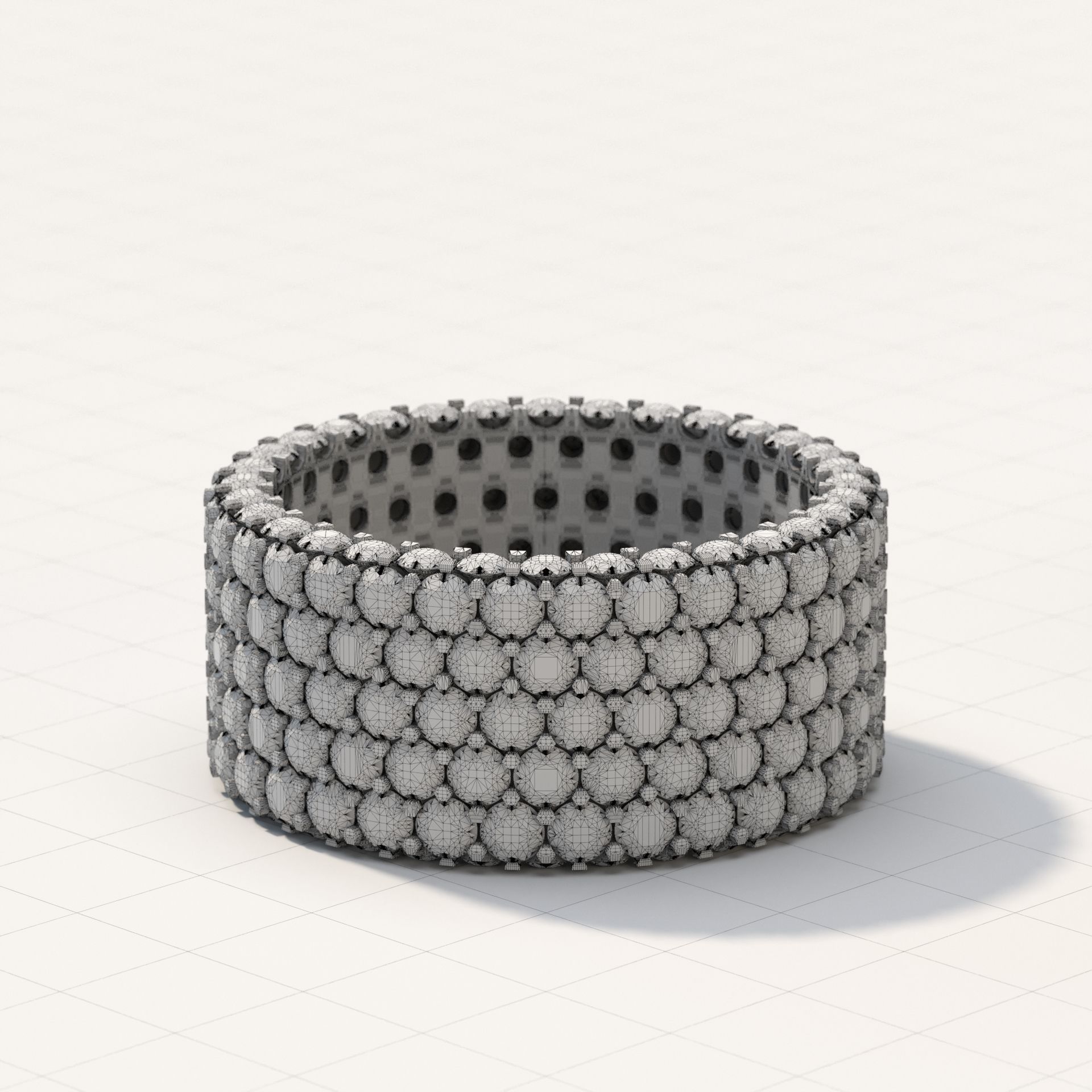 ANY SIZE Infinity Rings parametric modeling Program 3D print model_23