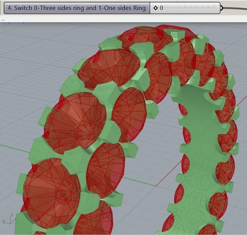 ANY SIZE Infinity Rings parametric modeling Program 3D print model_9