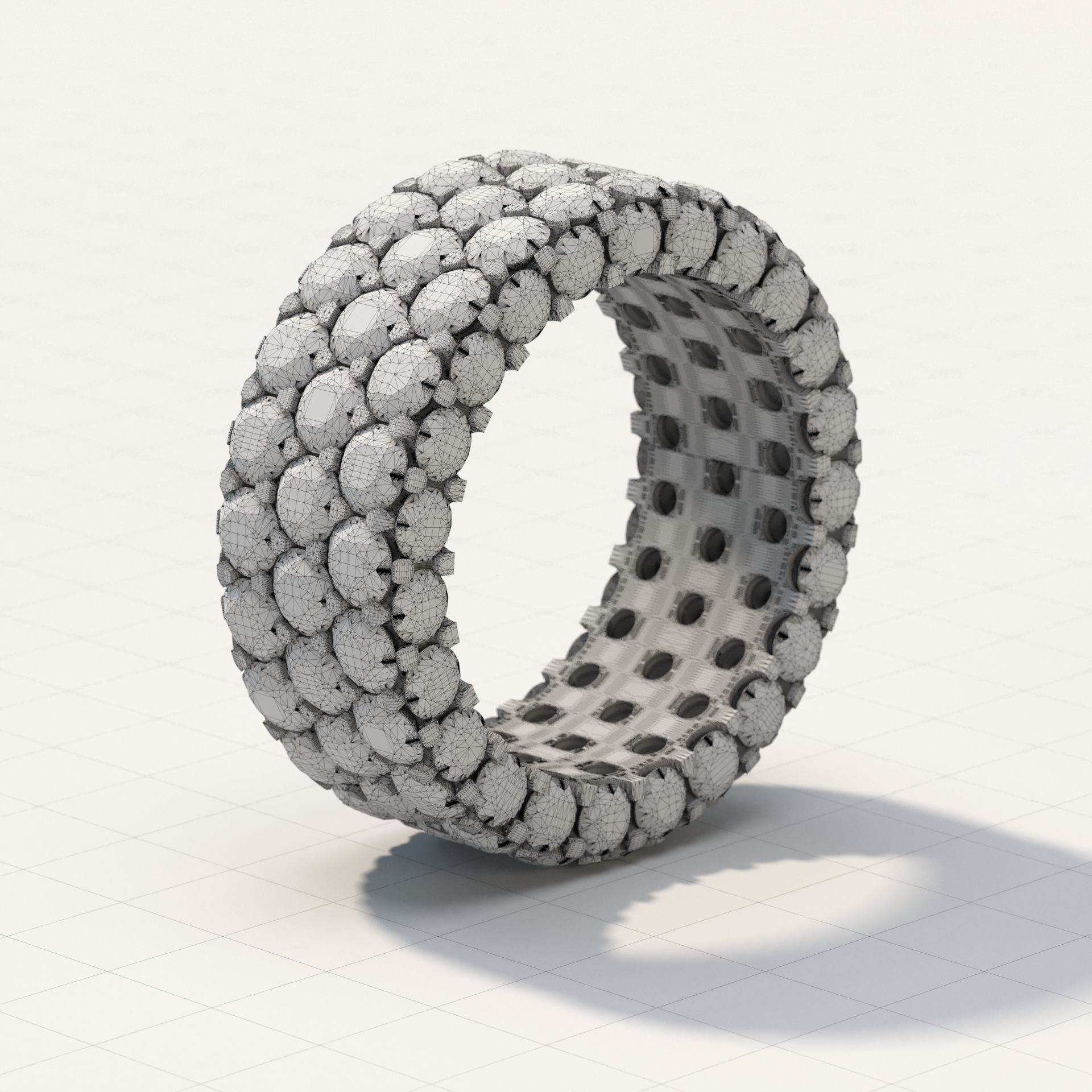 ANY SIZE Infinity Rings parametric modeling Program 3D print model_30