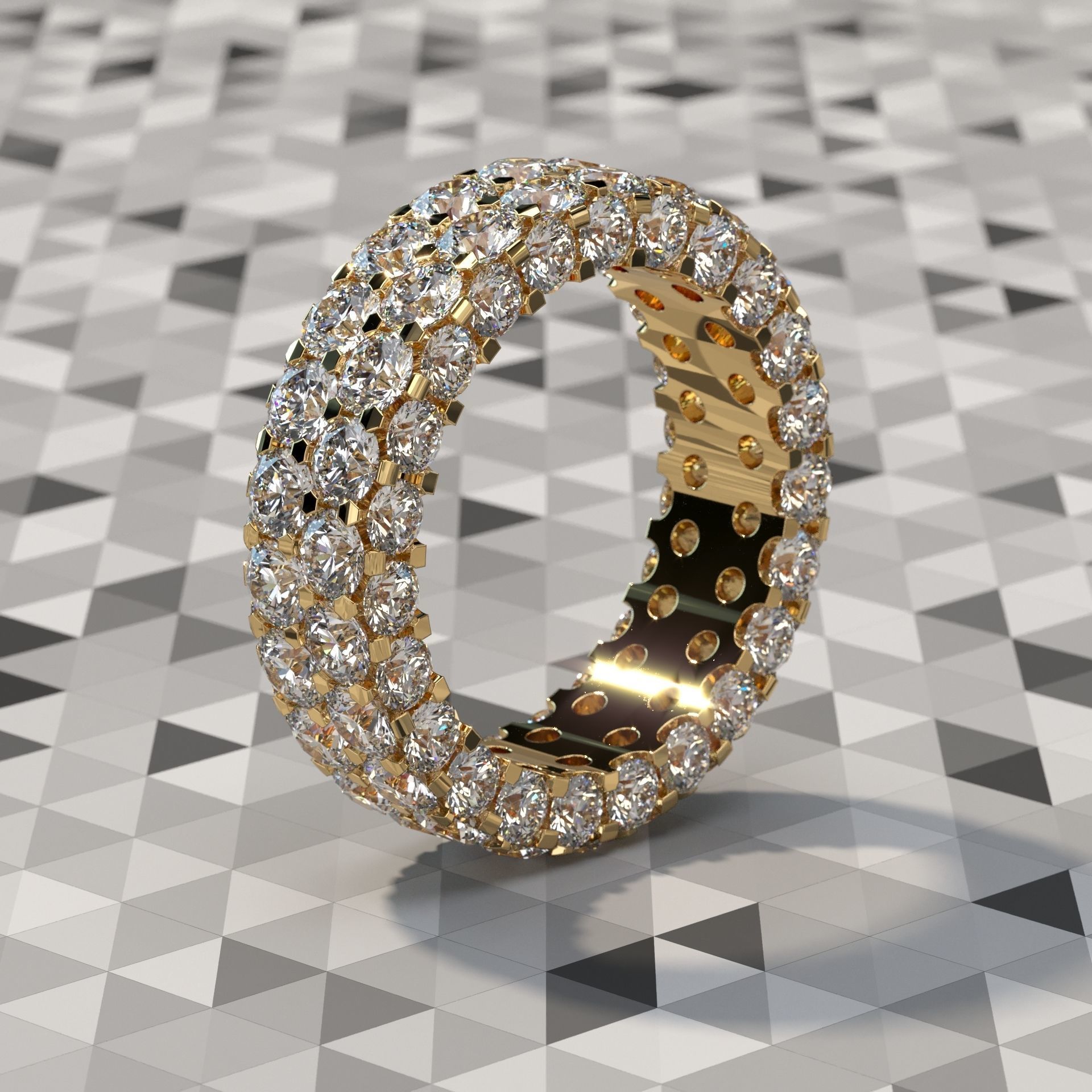 ANY SIZE Infinity Rings parametric modeling Program 3D print model_25