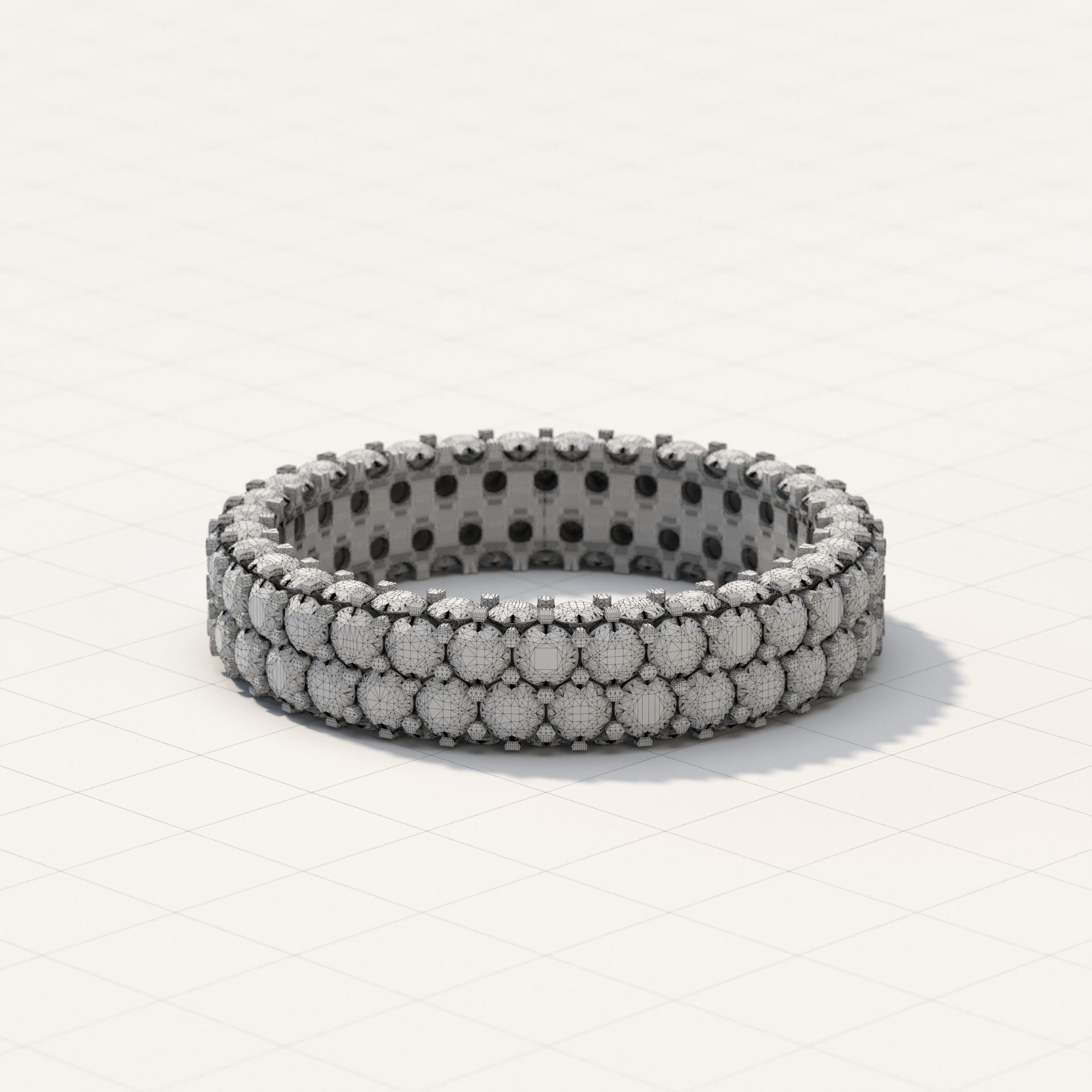 ANY SIZE Infinity Rings parametric modeling Program 3D print model_20