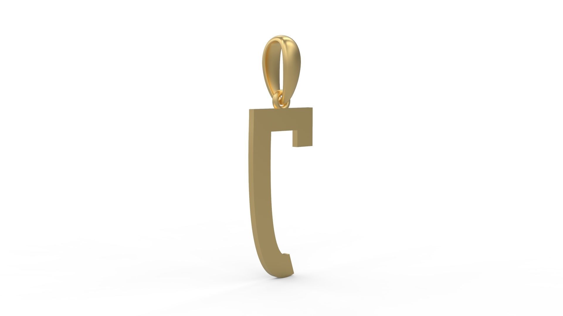 Initial Letters Pendant Aishiteru J 3D print model_3