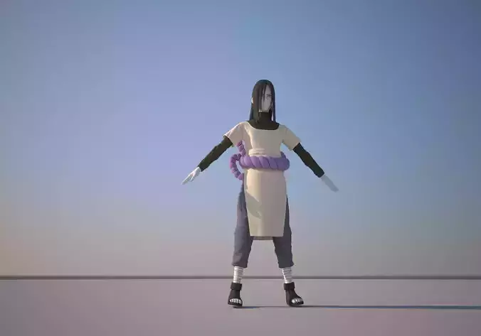 Orochimaru woman in dress on sky