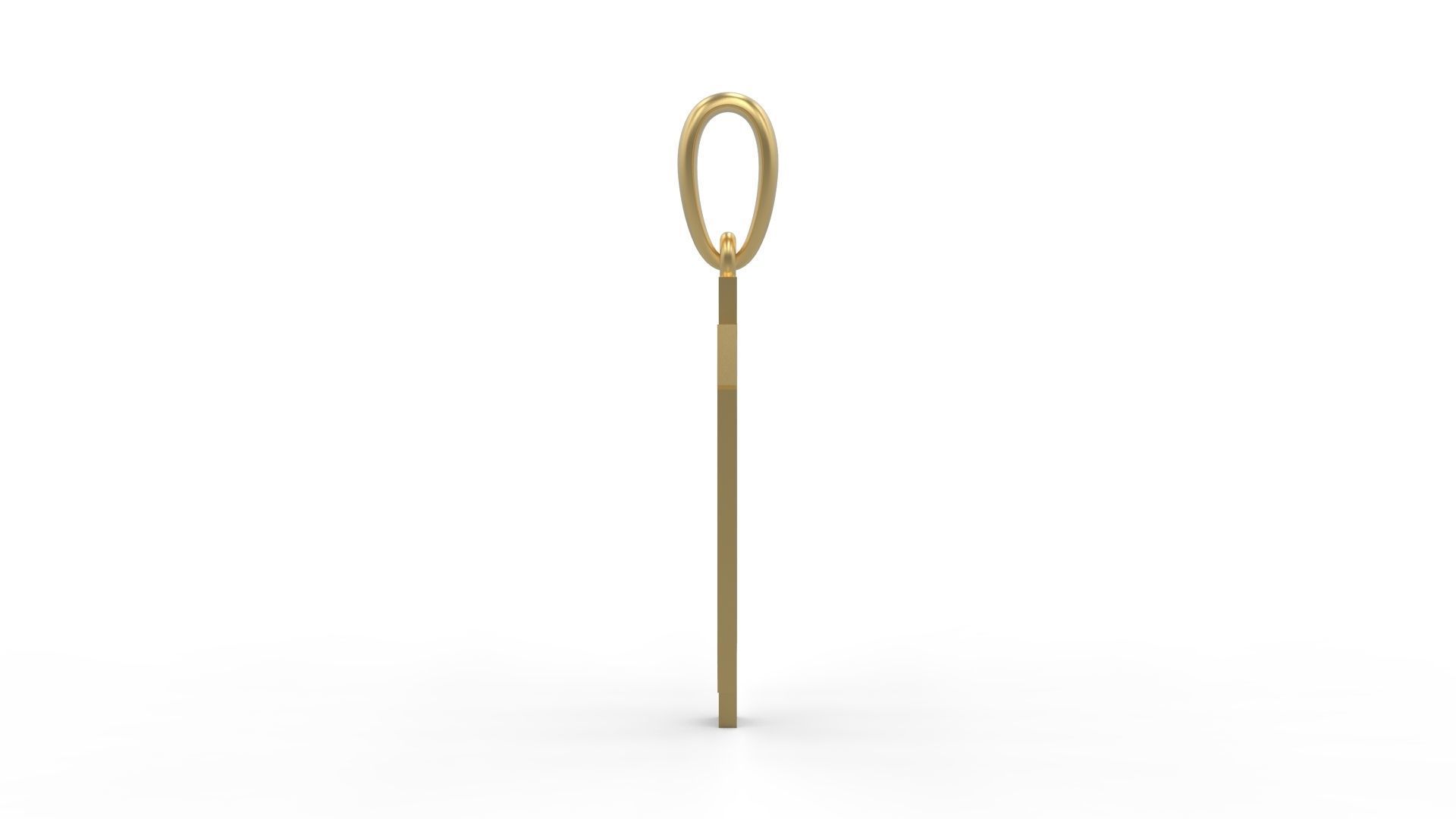 Initial Letters Pendant Aishiteru M 3D print model_2