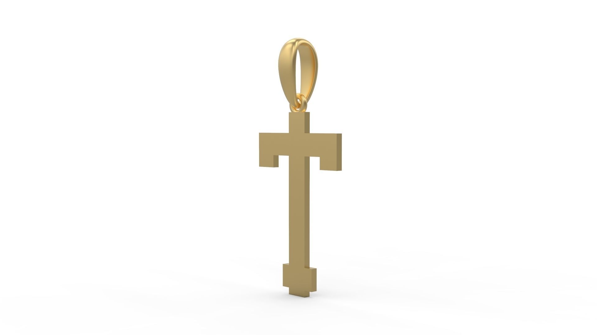 Initial Letters Pendant Aishiteru T 3D print model_1