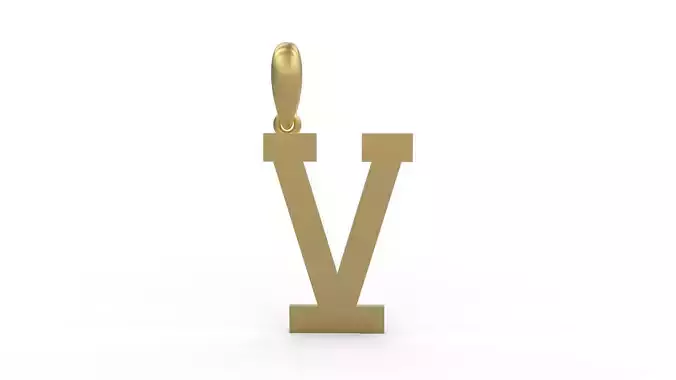 Initial Letters Pendant Aishiteru V