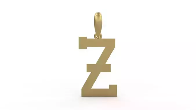 Initial Letters Pendant Aishiteru Z