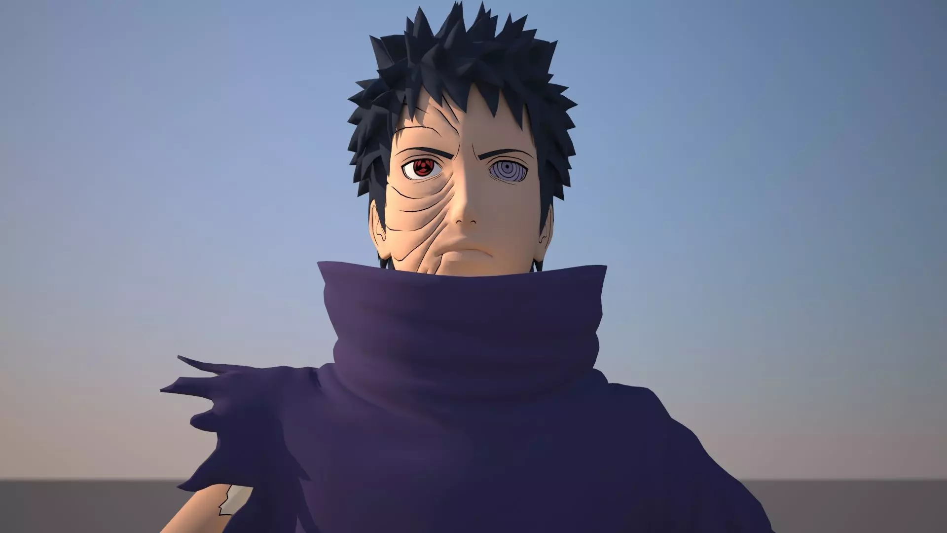 Obito Uchiha Low-poly 3D model