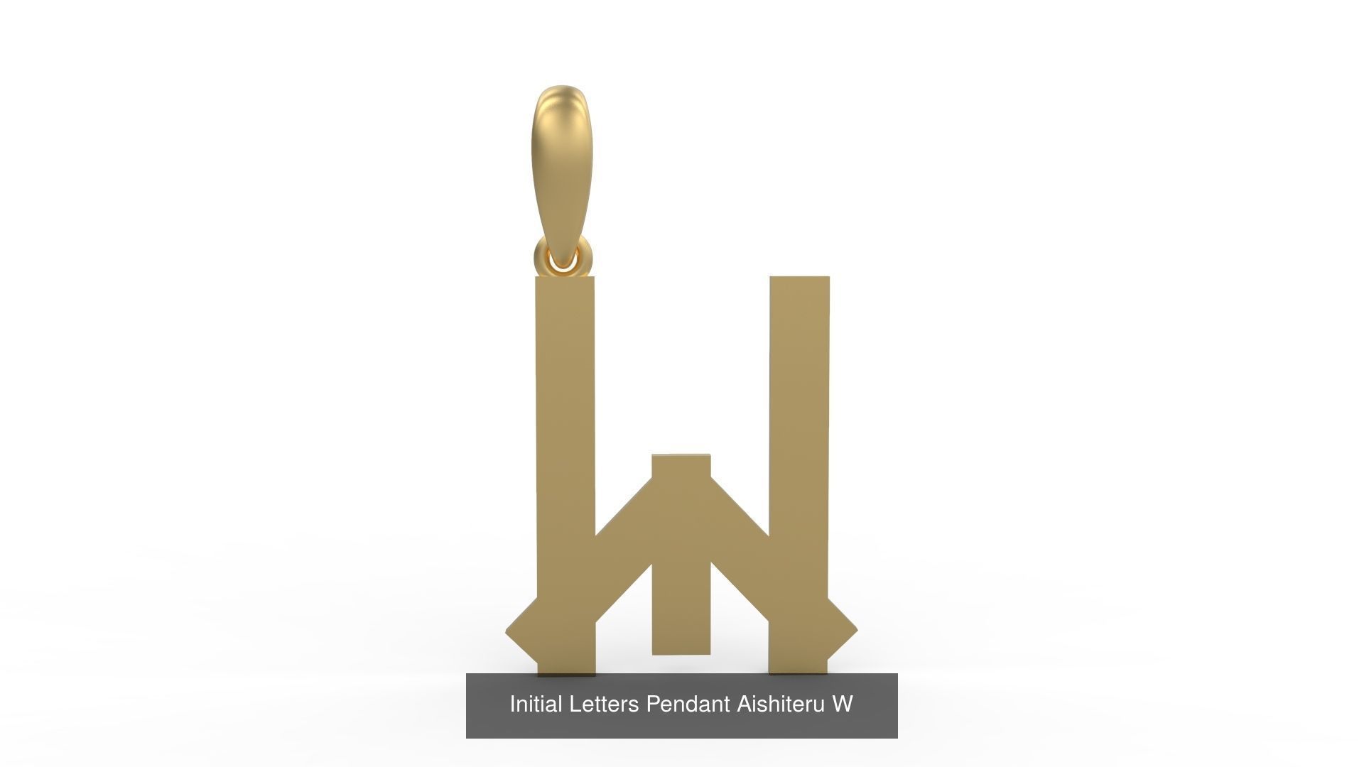 Initial Letters Pendant Alphabets Aishiteru 3D Model Collection_25