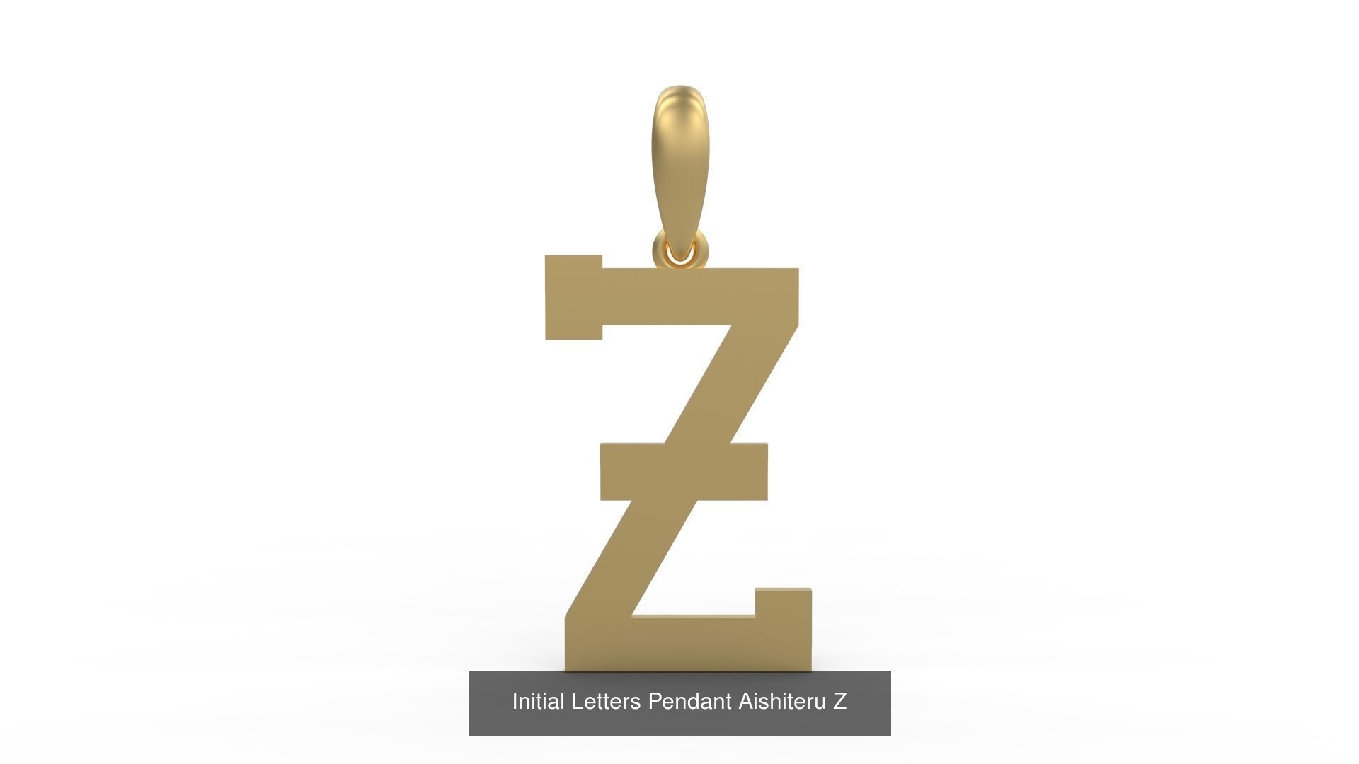 Initial Letters Pendant Alphabets Aishiteru 3D Model Collection_28