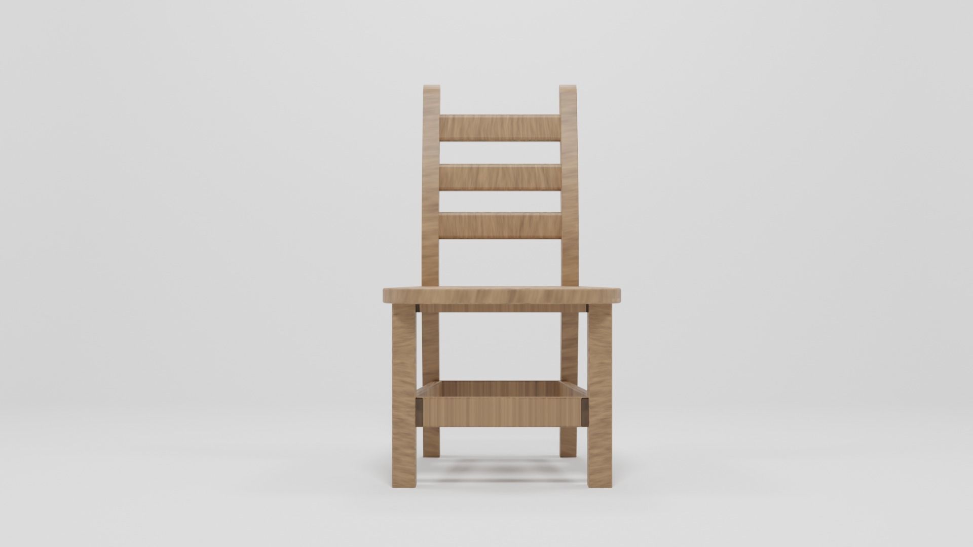 Wood Chair 3D model_1