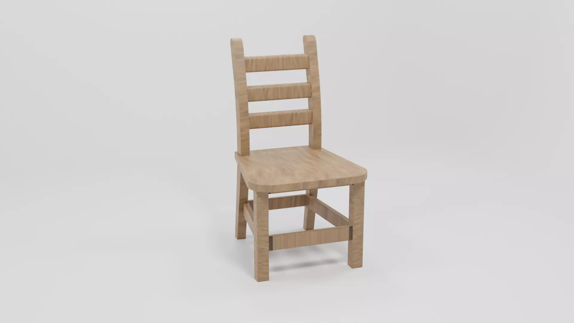 Wood Chair 3D model_0