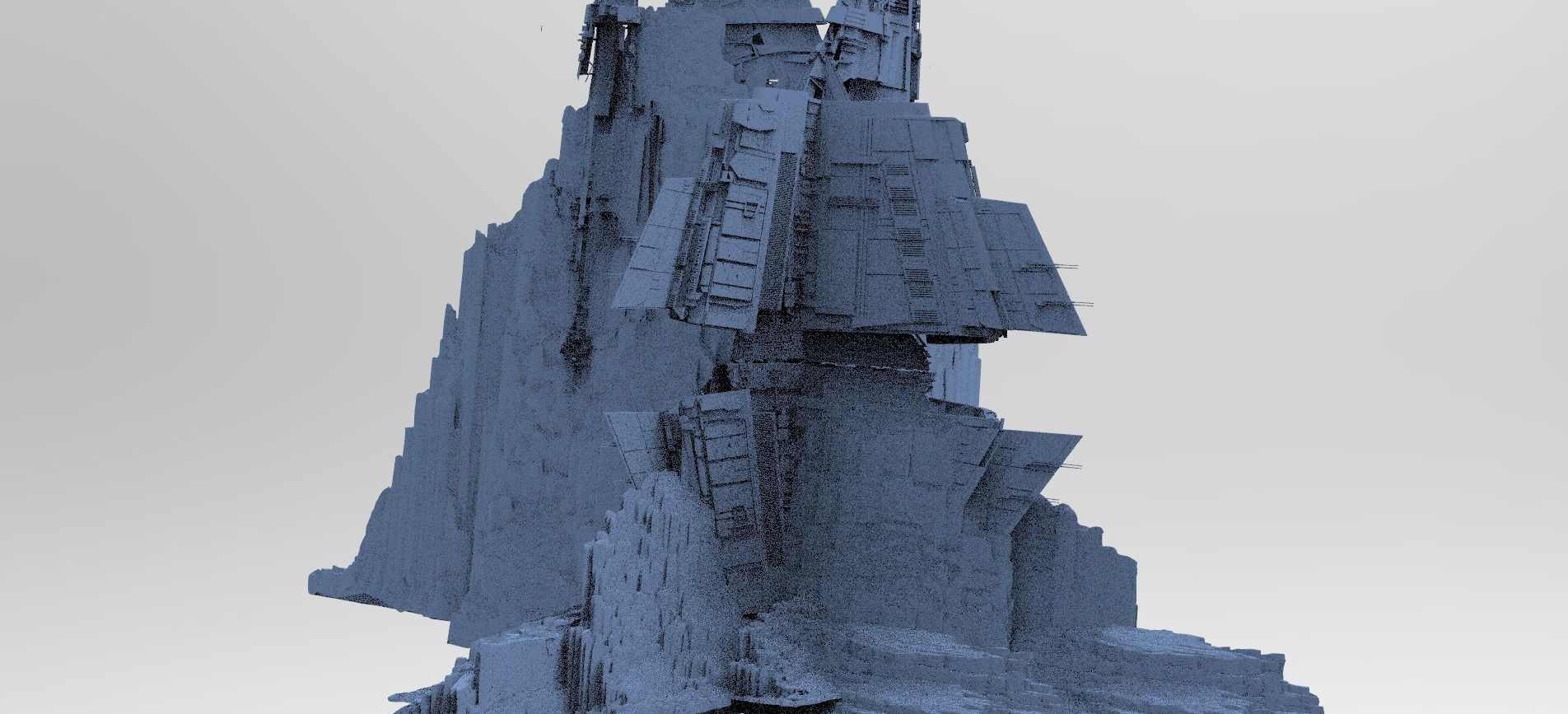 Star freighter base extended 3D model_1