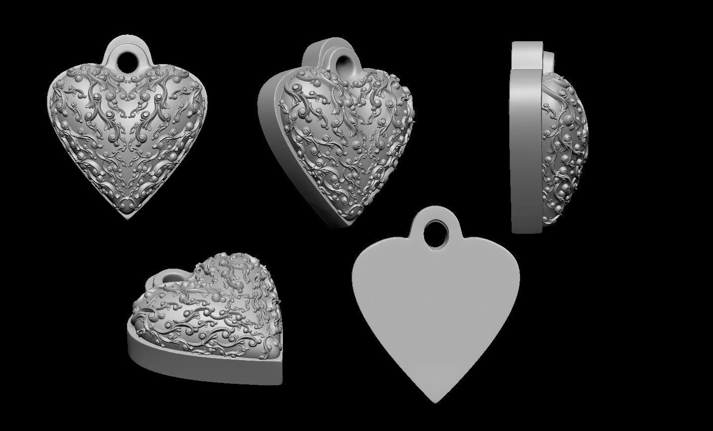 Valentines Hearth 3D print model_5