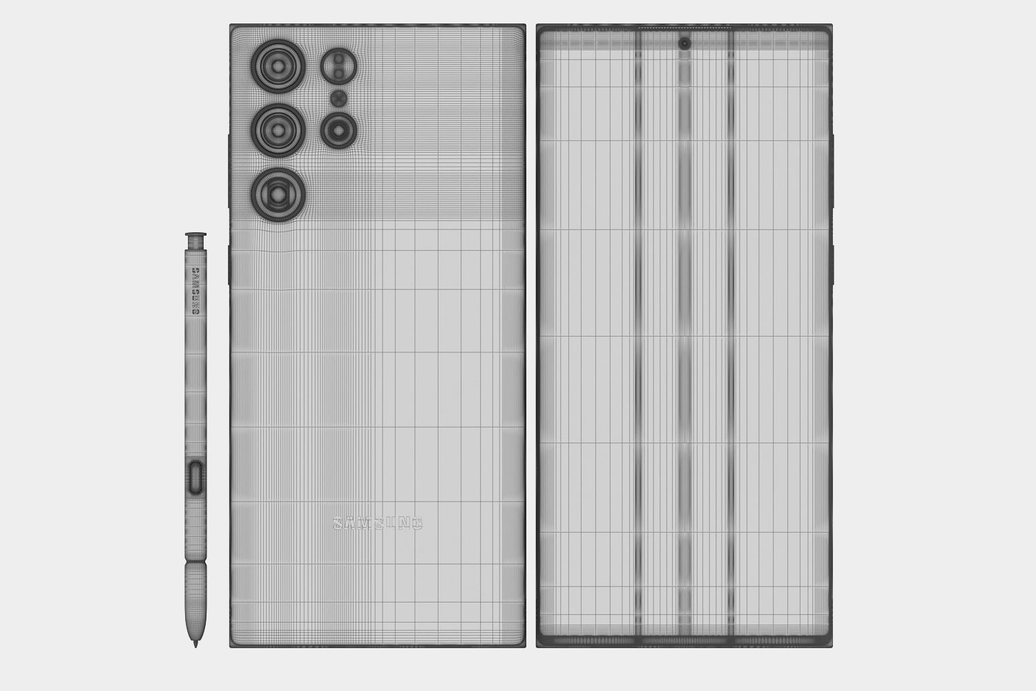 Samsung Galaxy S22 and S22 Plus and S22 Ultra v1 3D model_49
