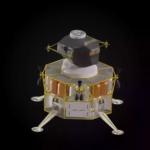 Boeing 2014 Mars Lander 3D model