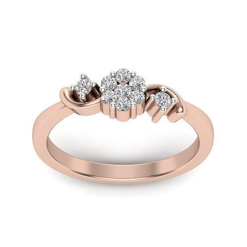 Solitaire Wedding Engagement Women Ring 3D print model