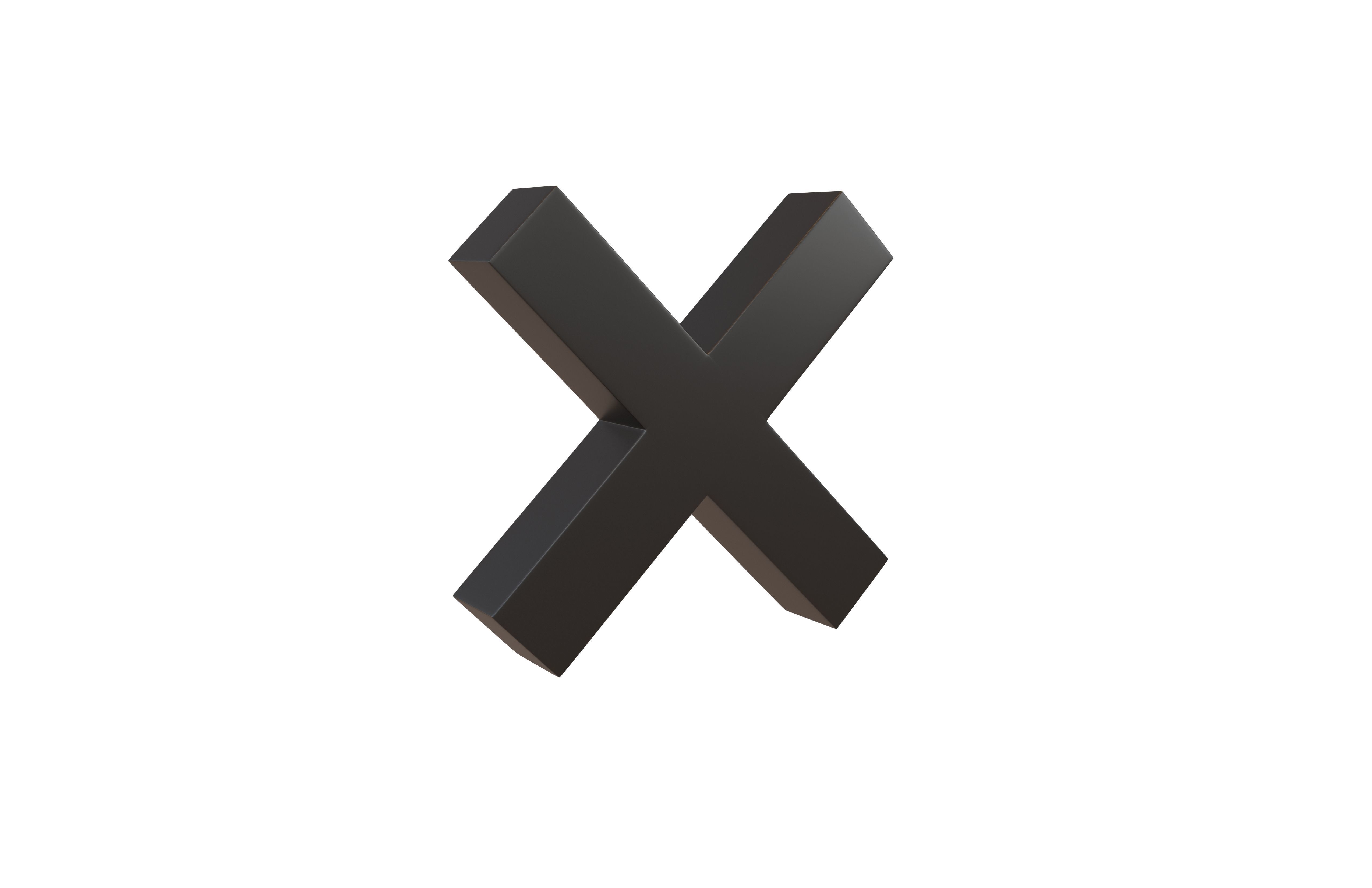 Cross Symbol v2 003 Low-poly 3D model_1