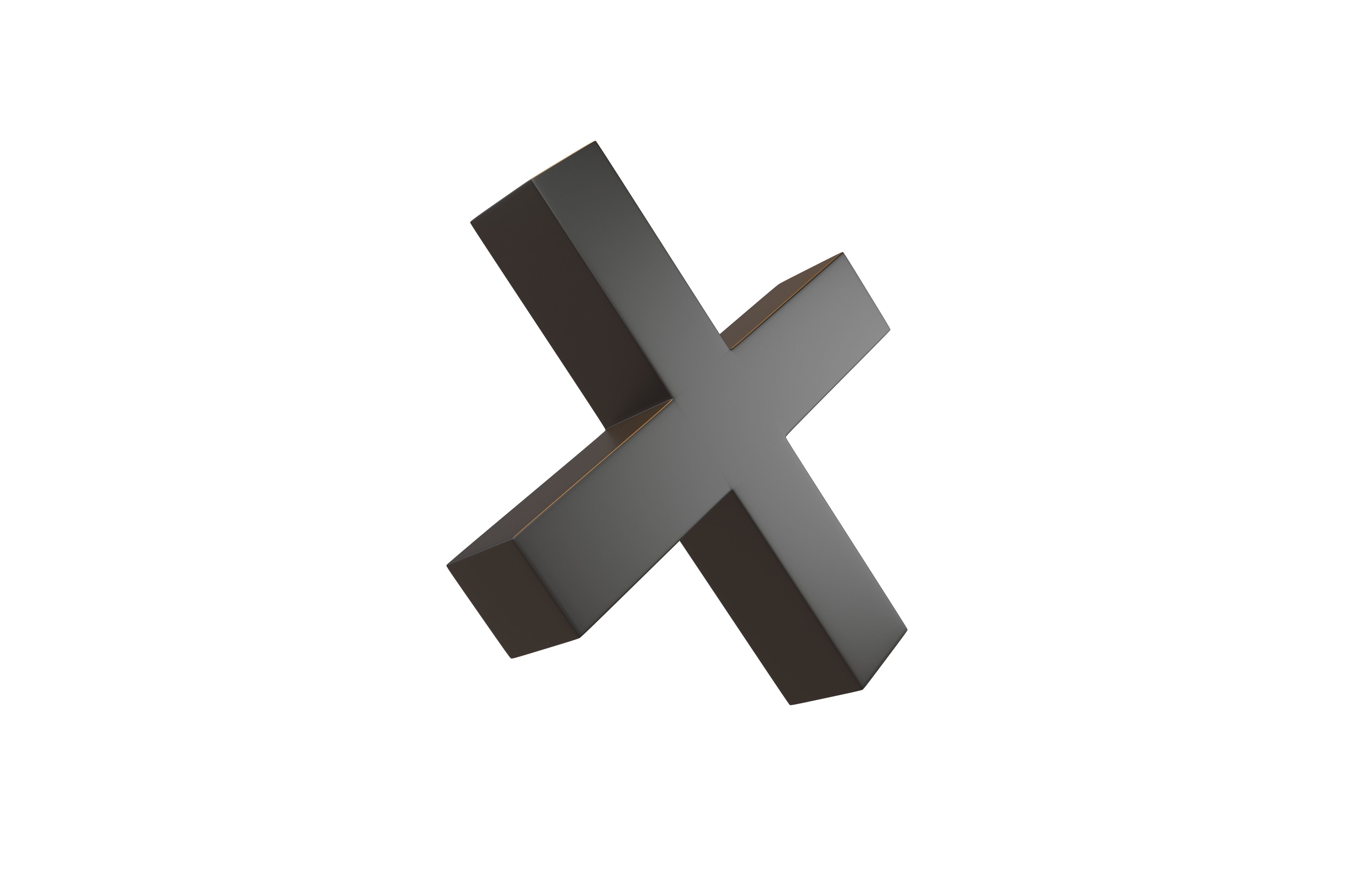 Cross Symbol v2 003 Low-poly 3D model_3