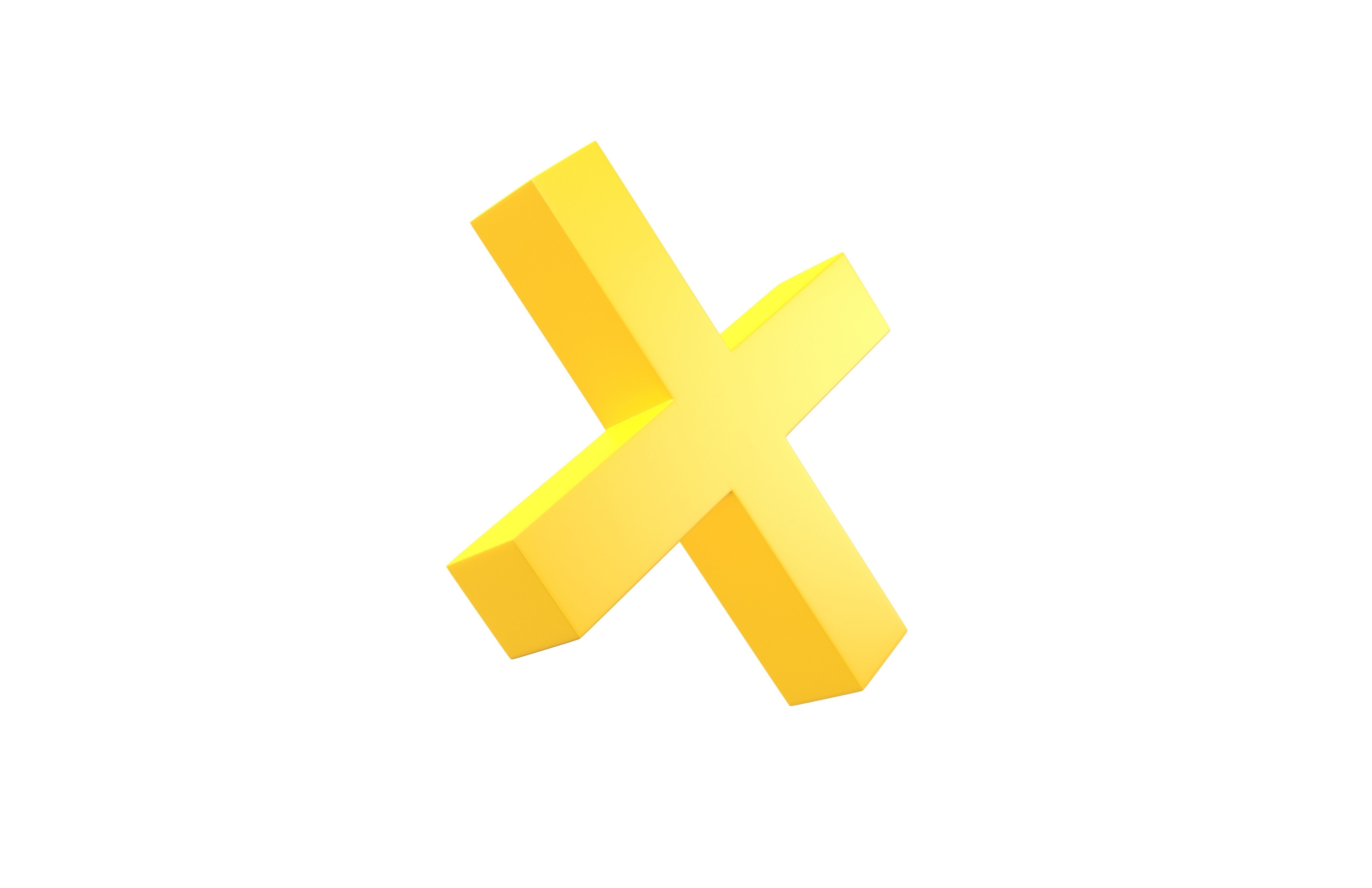 Cross Symbol v2 004 Low-poly 3D model_3