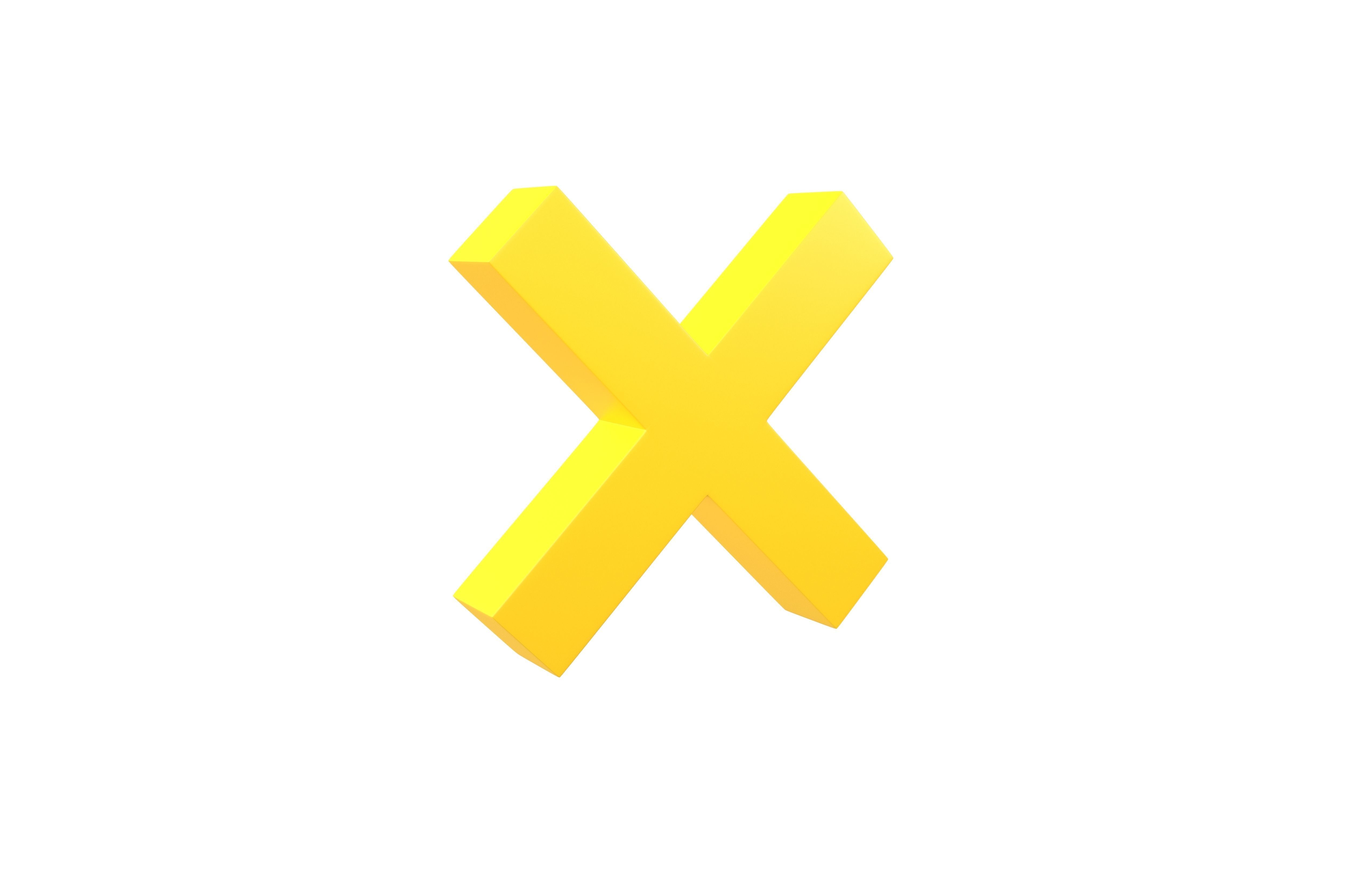 Cross Symbol v2 004 Low-poly 3D model_1