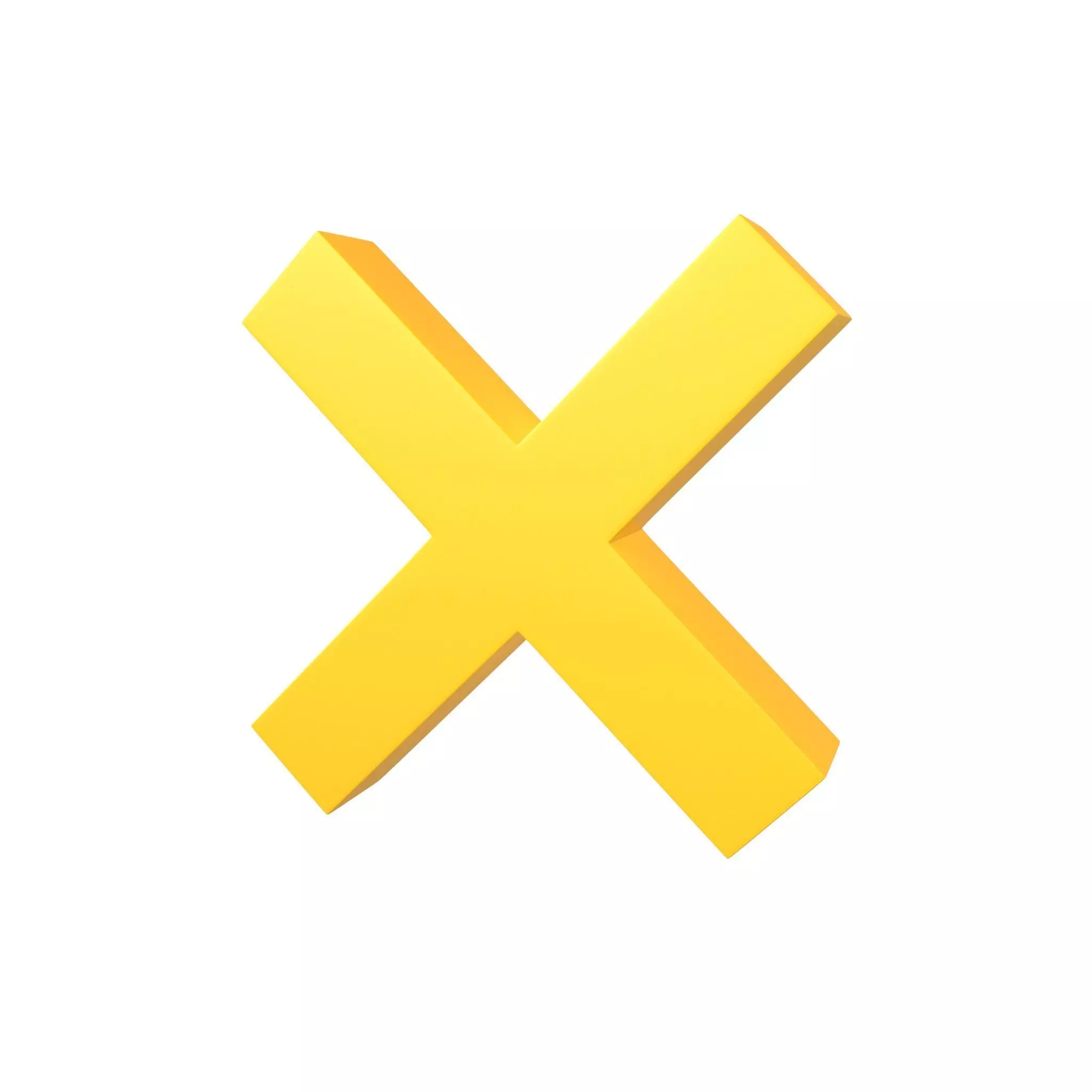 Cross Symbol v2 004 Low-poly 3D model_0