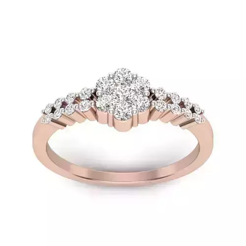 Solitaire Engagement Ring 3D print model