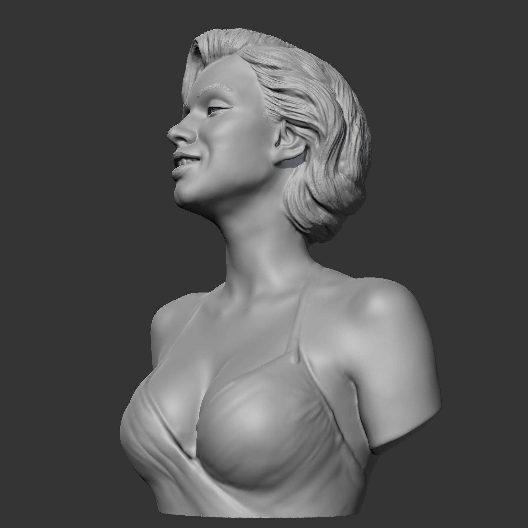 Marilyn Monroe 3D print model 3D print model_3