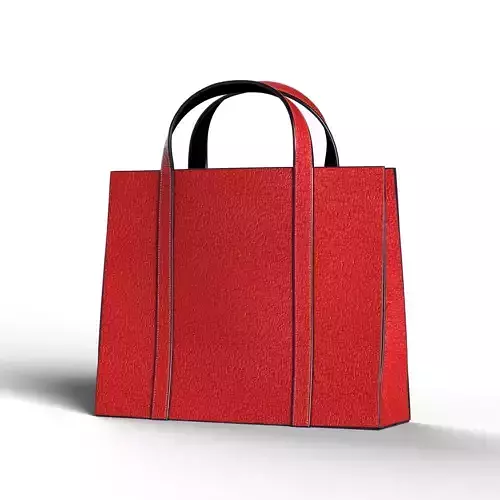 Red tote bag
