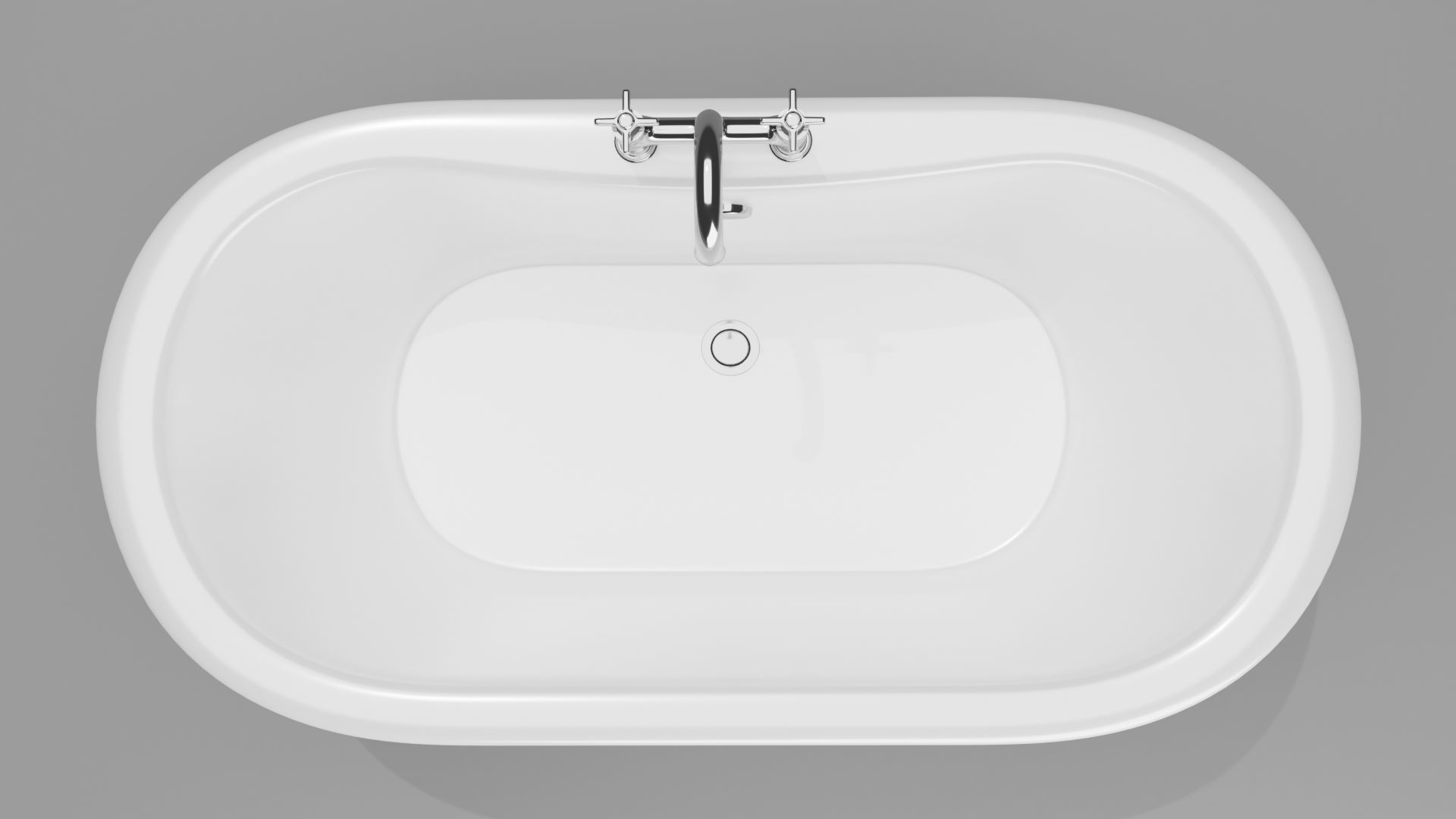 Contemporary bathtub 3D model  3D model_1