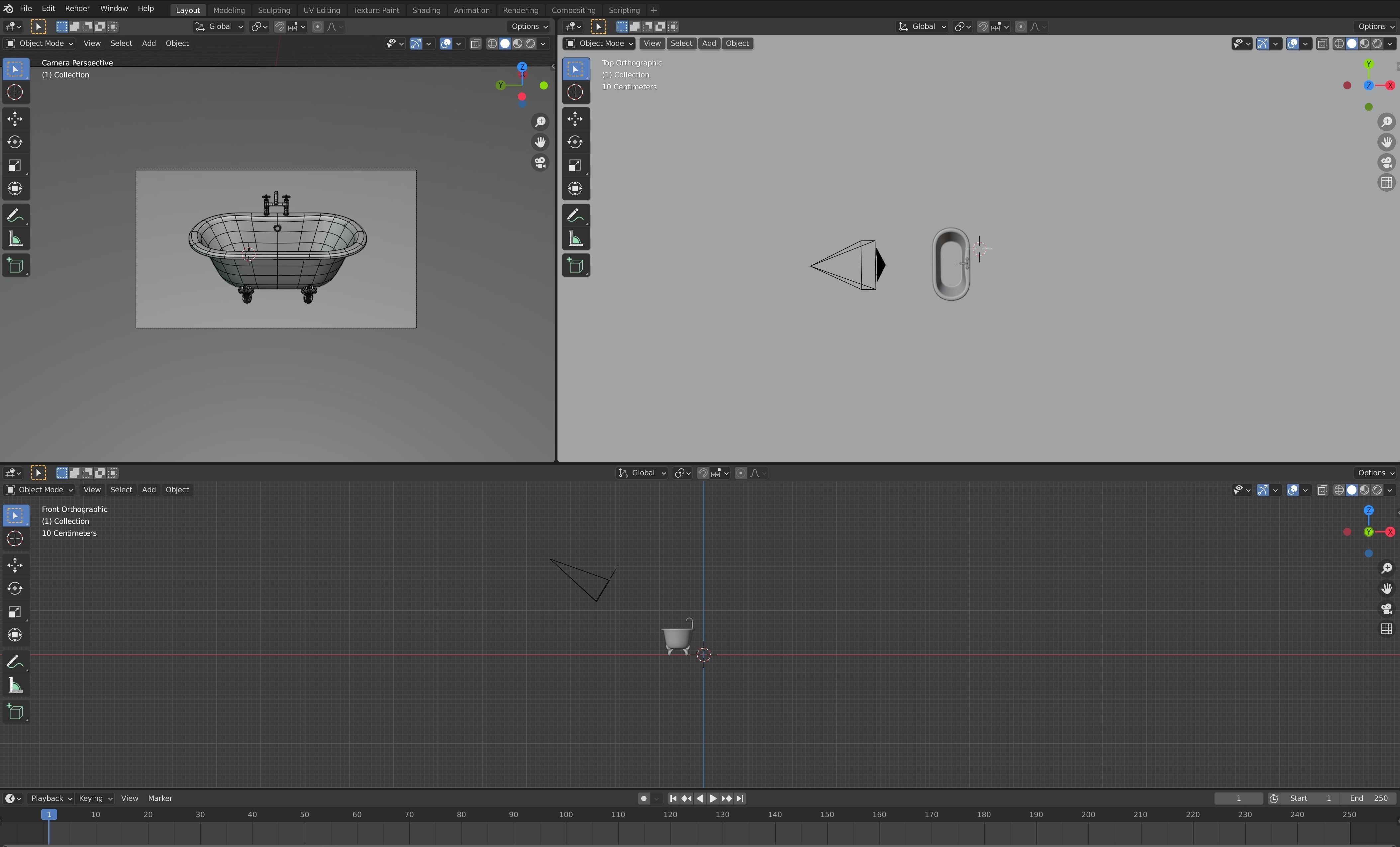 Contemporary bathtub 3D model  3D model_5