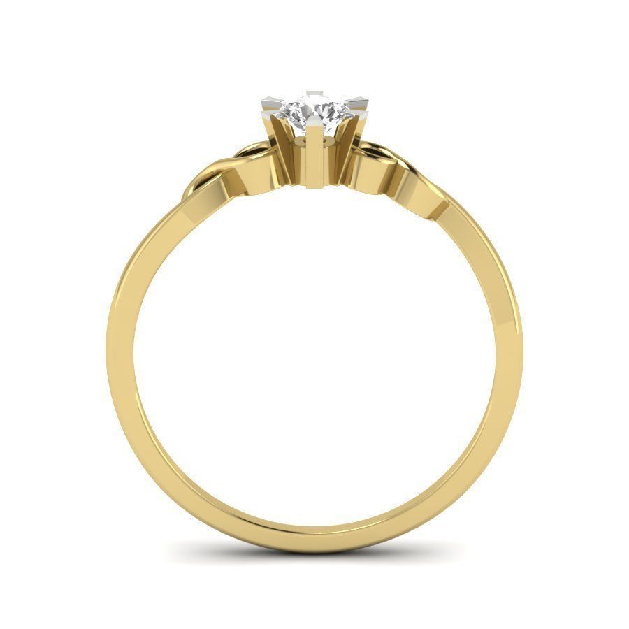 solitaire wedding engagement ring 3dm render detail 3D print model_3