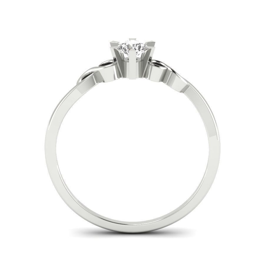 solitaire wedding engagement ring 3dm render detail 3D print model_15