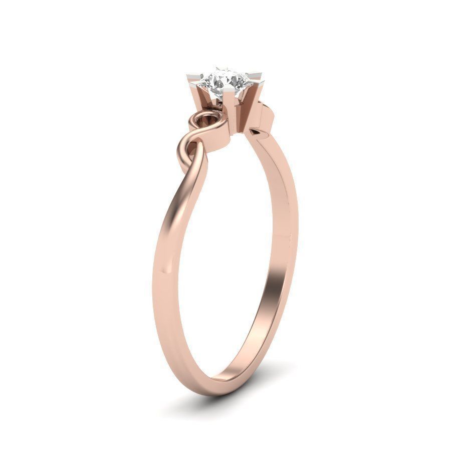 solitaire wedding engagement ring 3dm render detail 3D print model_11