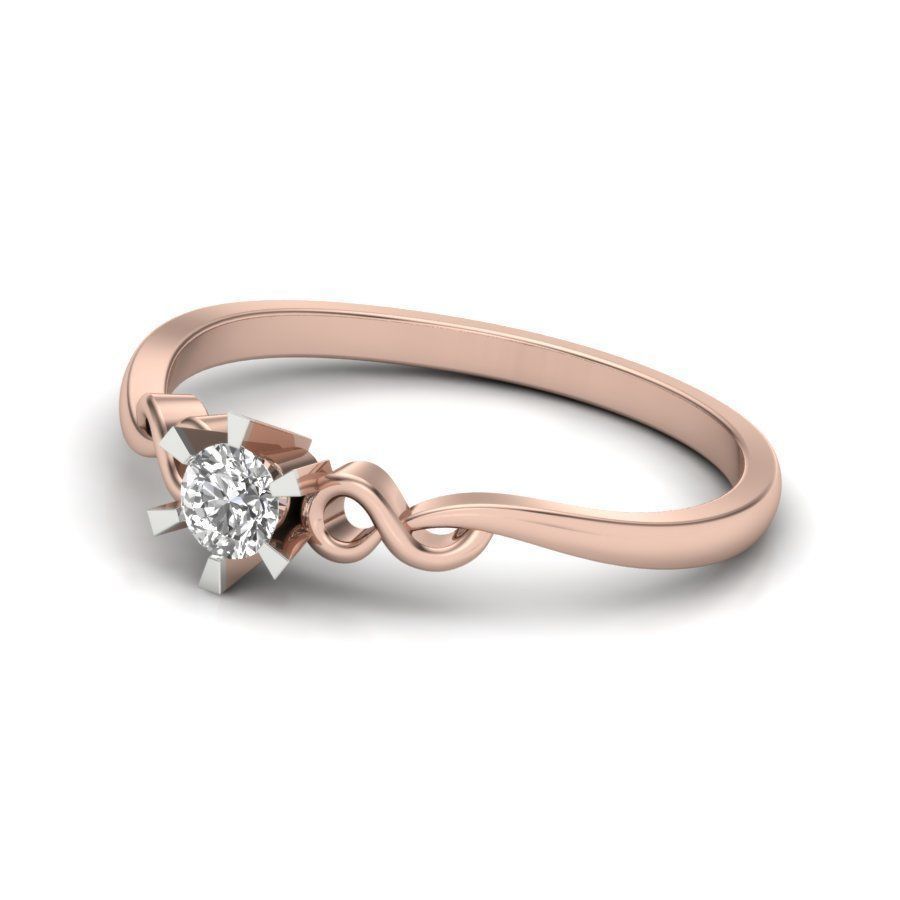 solitaire wedding engagement ring 3dm render detail 3D print model_12