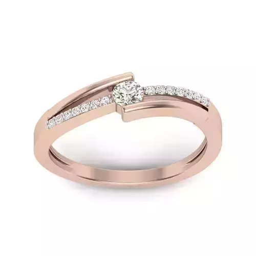 solitaire wedding engagement women ring 3dm render detail