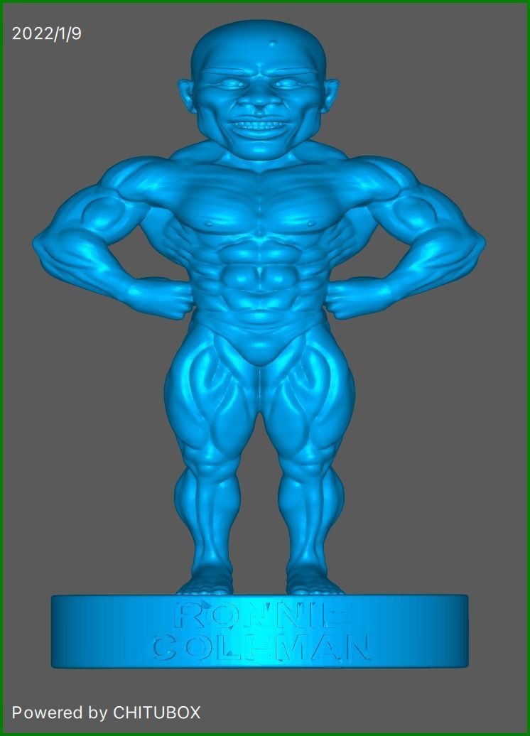 RONNIE COLEMAN MINIATURE  3D print model_2
