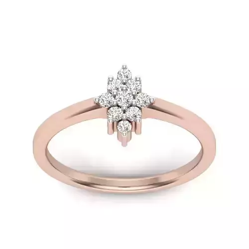 Women solitaire ring  3dm stl render detail