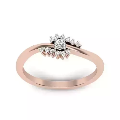 Princess solitaire wedding engagement ring