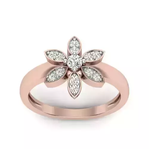 Princess solitaire wedding engagement ring with 360 view