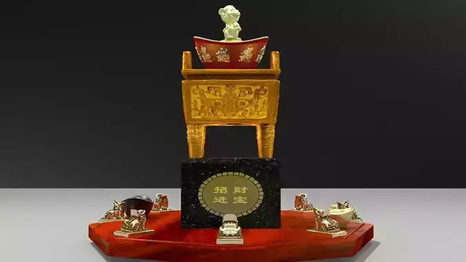 Chinese incense bronze burner