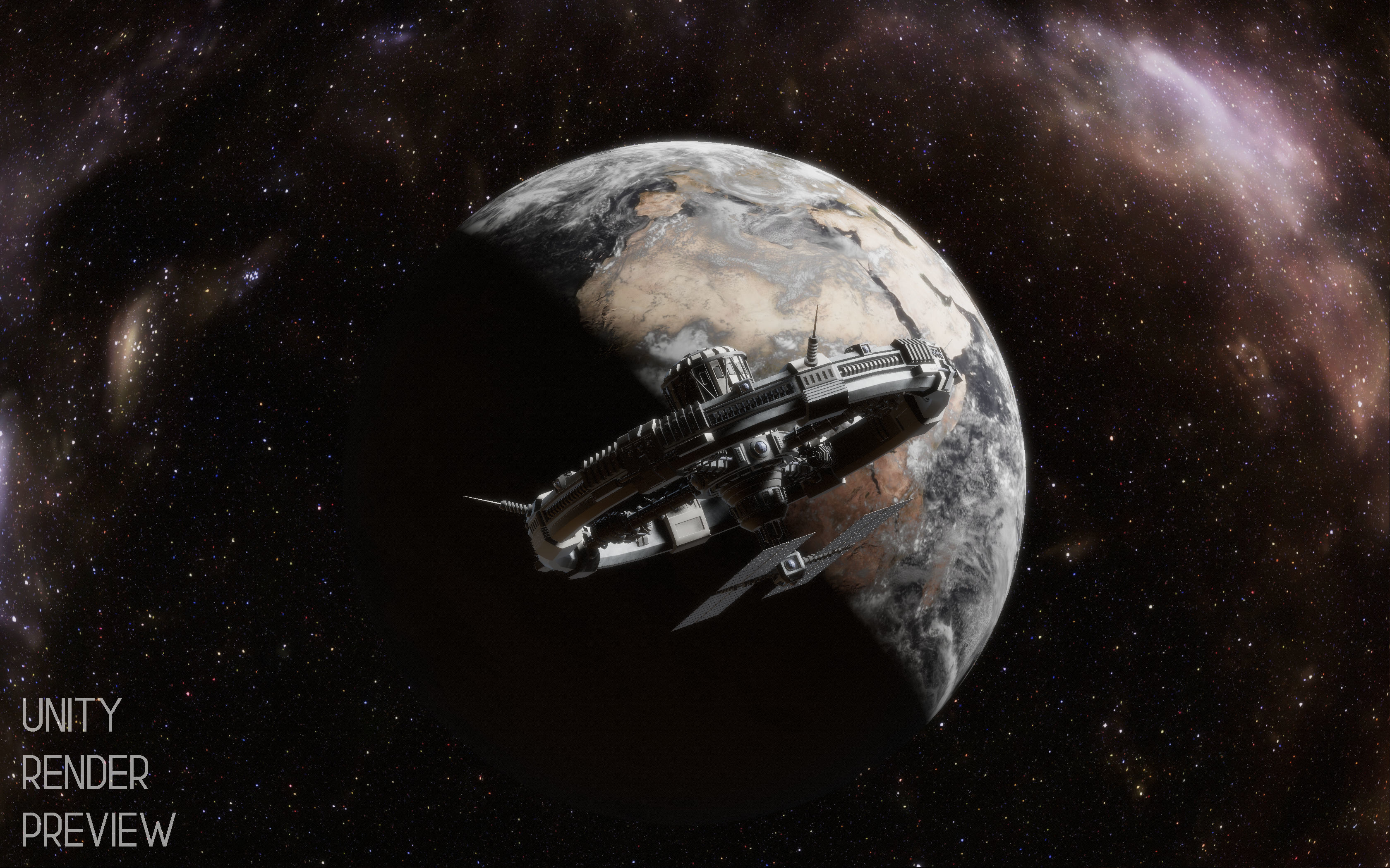 Sci-Fi Space Station 3D model_4