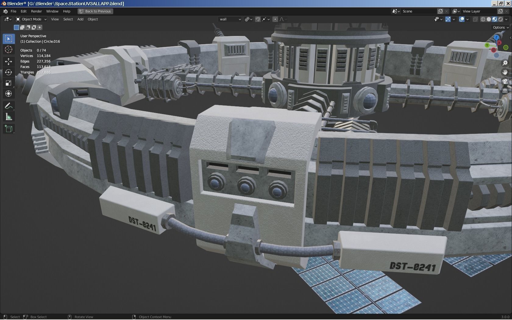 Sci-Fi Space Station 3D model_14