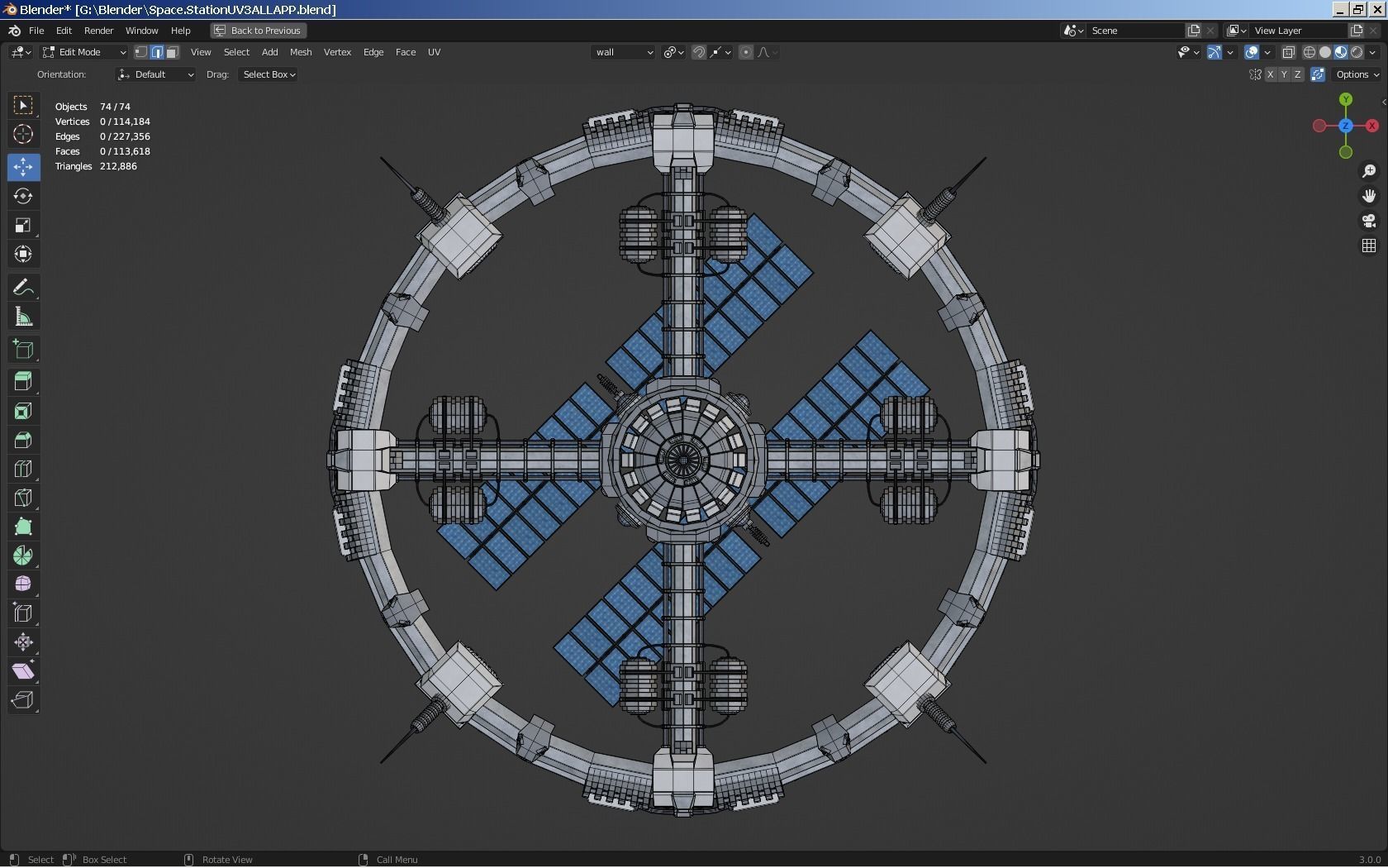 Sci-Fi Space Station 3D model_31